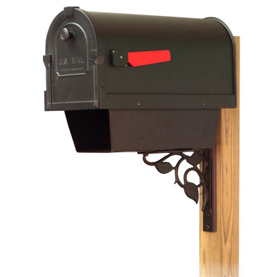 Savannah Aluminum Post Mounted Mailbox
