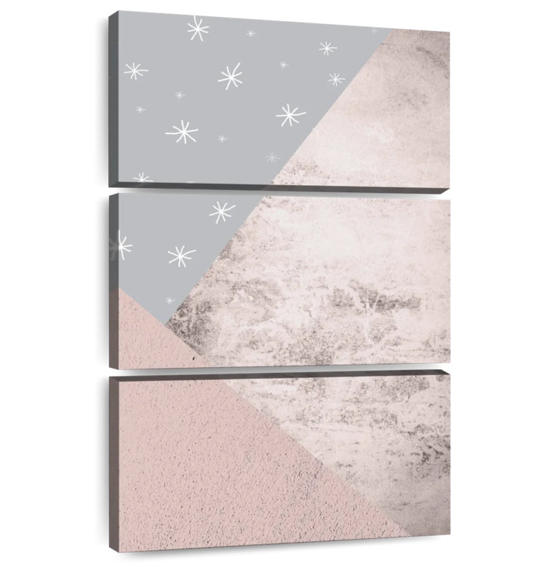 Avery Blush Pink Grey Mountains III, 32" H x 20" W