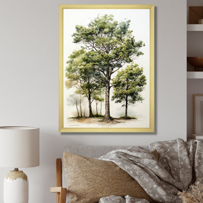 «Tree Oaks Simplicity II», reproduction d'art sur toile