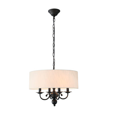 Devonah 4 - Light Dimmable Drum Chandelier