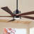 5-Blade Transitional Modern Solid Wood LED Ceiling Fan with Dimmable Light and Remote-1432139502-1410410417