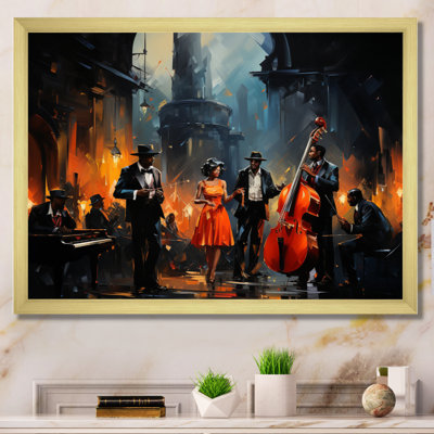 «Music In Harlems III» - Art africain sur toile, art mural