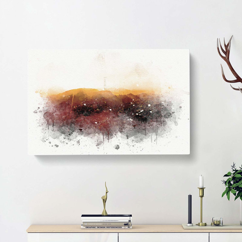 Sunlight Over San Francisco In Abstract - Wrapped Canvas, 50cm H x 76cm W x 3cm D