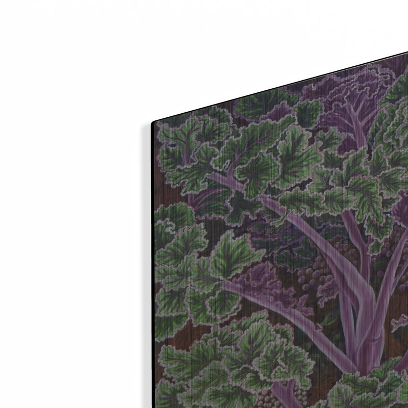 Art mural en métal luxueux «Cabbage Stalks» par Andrea Strongwater, H 16 po x l 12 po