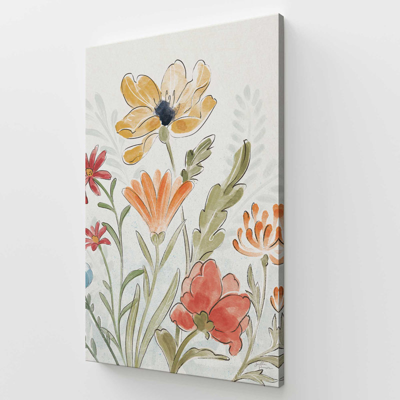 «Garden Melody in Bloom III», grande impression sur toile, H 54 po x l 36 po
