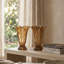 Ensemble de 2 vases en verre 6,1 x 9,1 po