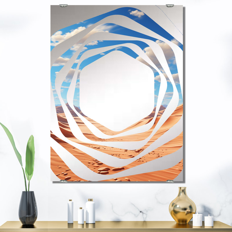 Lueben - Miroir mural décoratif du désert MIR140868, 40 po x 30 po