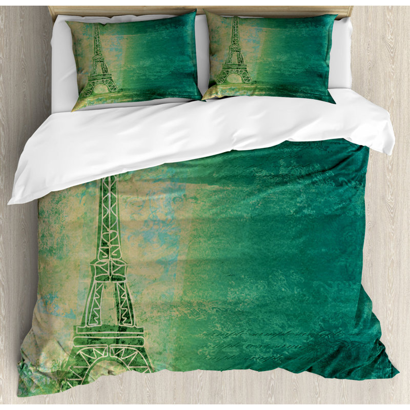 Eclectic Polyester Duvet Cover, King Duvet Cover + 2 King Shams