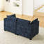 Canapé en chenille 3 places avec 2 coussins lombaires avec repose-pieds-208446113