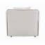 Chaise en chenille beige avec oreiller Yolanda