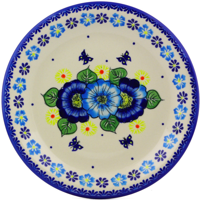 Assiette plate 10 po en céramique