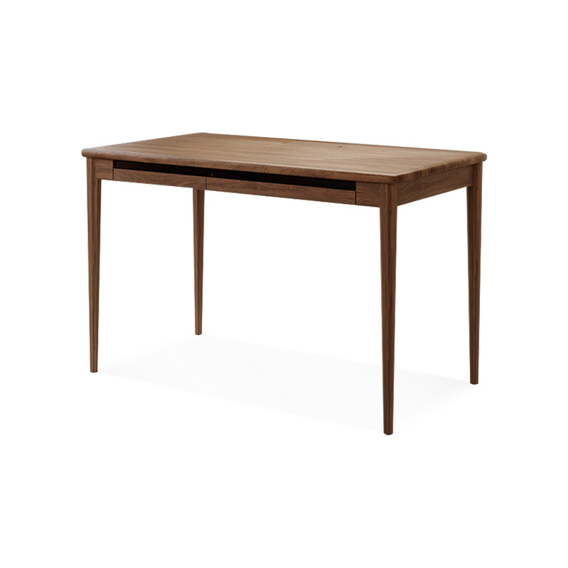 Bureaux rectangulaires en bois massif noyer, H 29,53 po x l 62,99 po x P 25,59 po