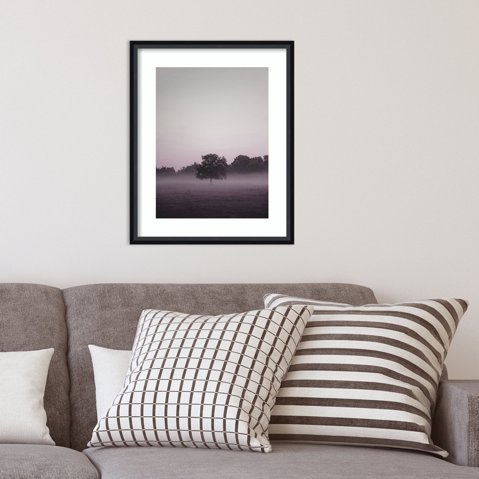 Purple Light 2 Print, Black, 21" H x 17" W x 1.75" D