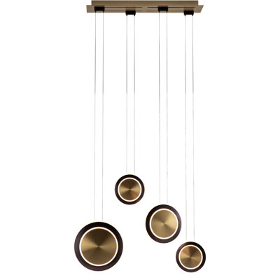 Luminaire suspendu 4 lumières DEL Durtche