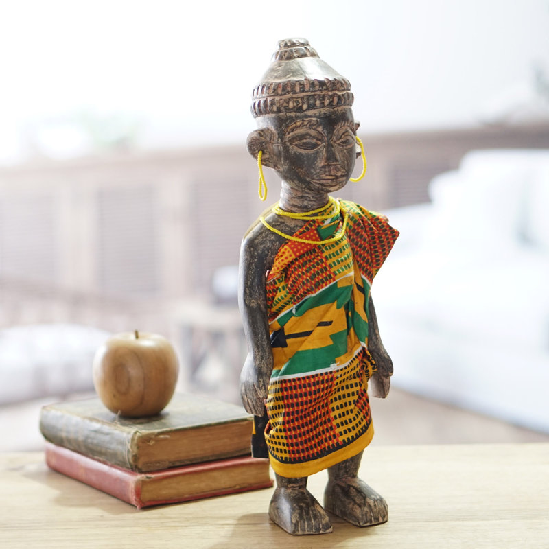 Figurine en bois grand maman ghana Grayden