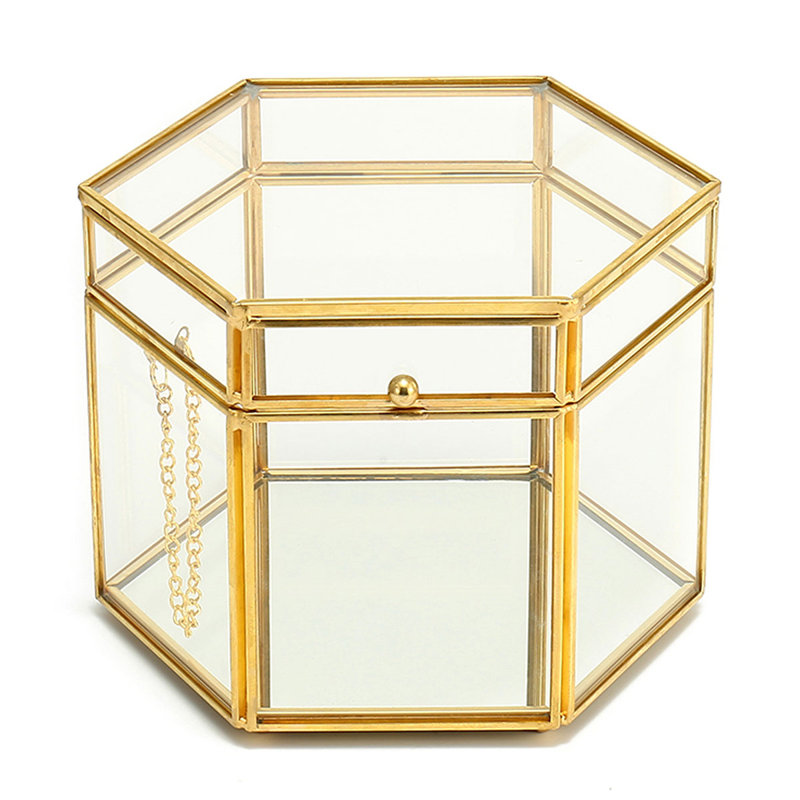 Curlee Glass Decorative Box
