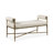 Lalia Modern Hammered Metal 48" Accent Bench-124262808