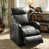 Black Faux Leather