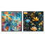 Engelman - Ensemble de 2 collages carrés abstraits-101844902-101844898