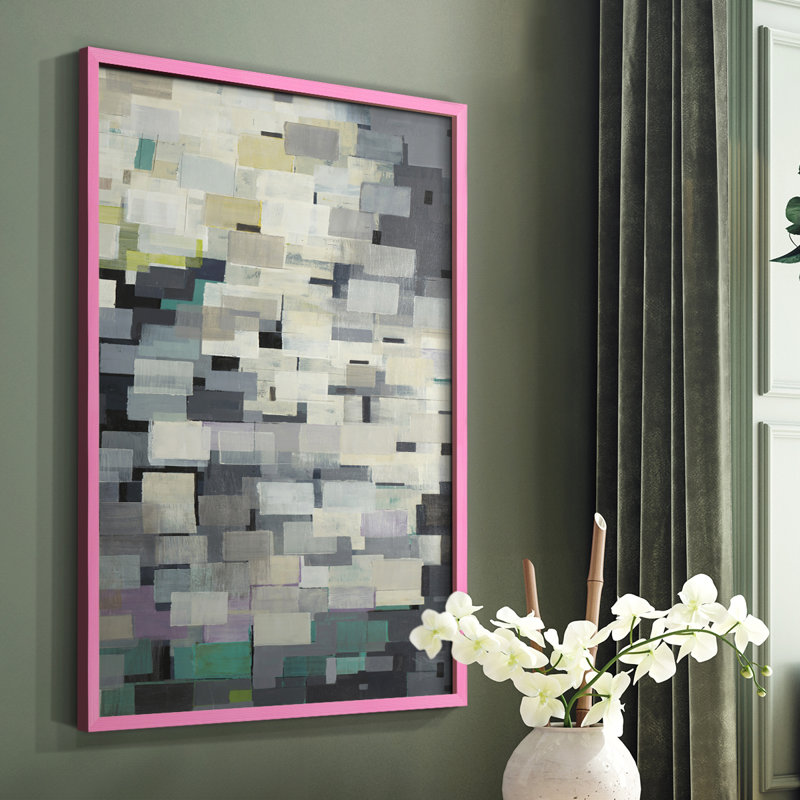 Reproduction encadrée de pièces de puzzle V2 - bois massif, Cadre simple noir, H 14 po x l 11 po