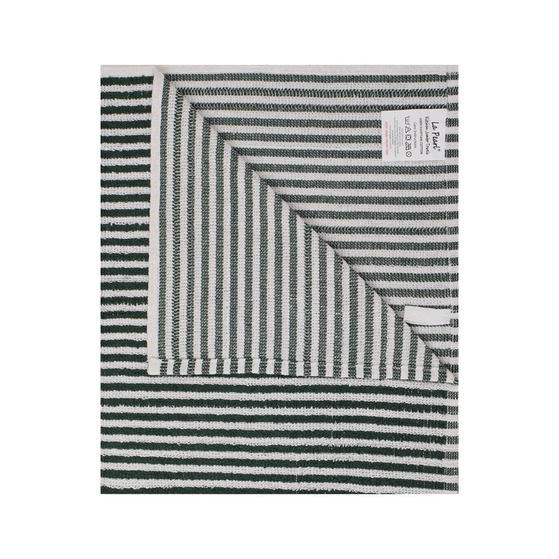 Cotton Stripe Jacquard Tea Towel Kitchen Towel, 4 