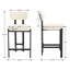 Tabouret de comptoir moderne rembourré avec dossier, magnifique tabouret bas pour îlot de cuisine, bar et comptoir-826757588