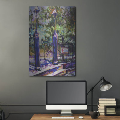  'New Orleans Jakson Square Gate' by ADEL Metal Wall Art, 24" x 36"
