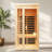 Deluxe Version Plus One Person  Far Infrared Hemlock Sauna  Room With LED Colour Lights