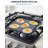 Cooks Standard Classic 11 x 11-Inch Nonstick Square Griddle Pan, Hard Anodized Cookware Griddle Pan, Heat-resistant Handle, Not Induction, Black