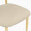 Ensemble de 2 chaises d'appoint modernes rembourrées avec pieds en acier au carbone pour la maison et le restaurant (beige)-2123570133