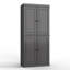 Armoire de rangement pour salle de bain et de buanderie 100% en bois massif Palace Imports, portes à panneaux surélevés, tablettes réglables, largeur 32 po, hauteur 71,5 po-105223957