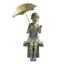 Statue de fille avec parasol
