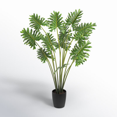 38" Artificial Potted Grand Philodendron Bush