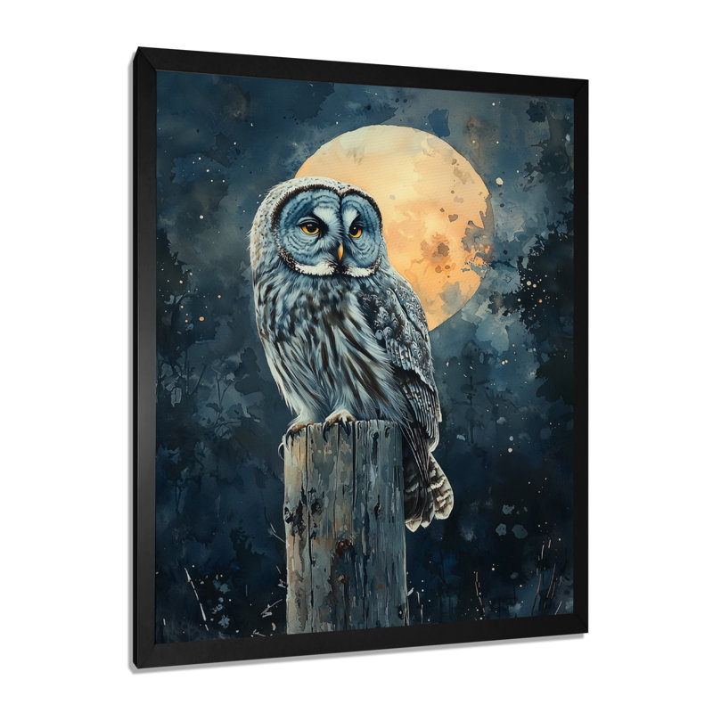 Giomar - animaux, reproduction d'art sur toile, Noir, noir, noir, noir, H 20 po x l 12 po, Picture Framed