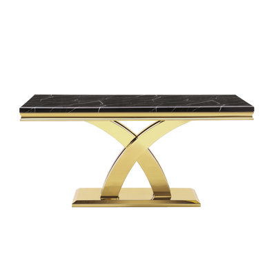 Kiyami Metal Base Dining Table