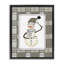 Cadre flottant écossais Winter Snowman Green, design par Cindy Jacobs-212473883-212473882