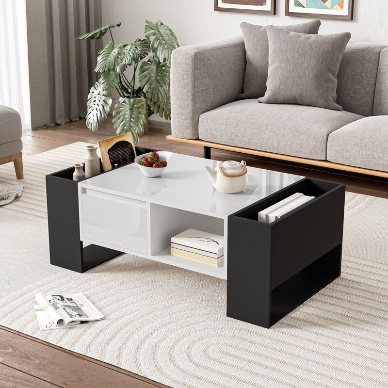 Latitude Run Frame Coffee Table with Storage | Wayfair.co.uk