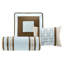 Literie 7 pièces pour très grand lit, édredon de couleur neutre, collection Hotel transitionnelle, taies décoratives, carrés et coussins décoratifs, style, détails complexes-128674558