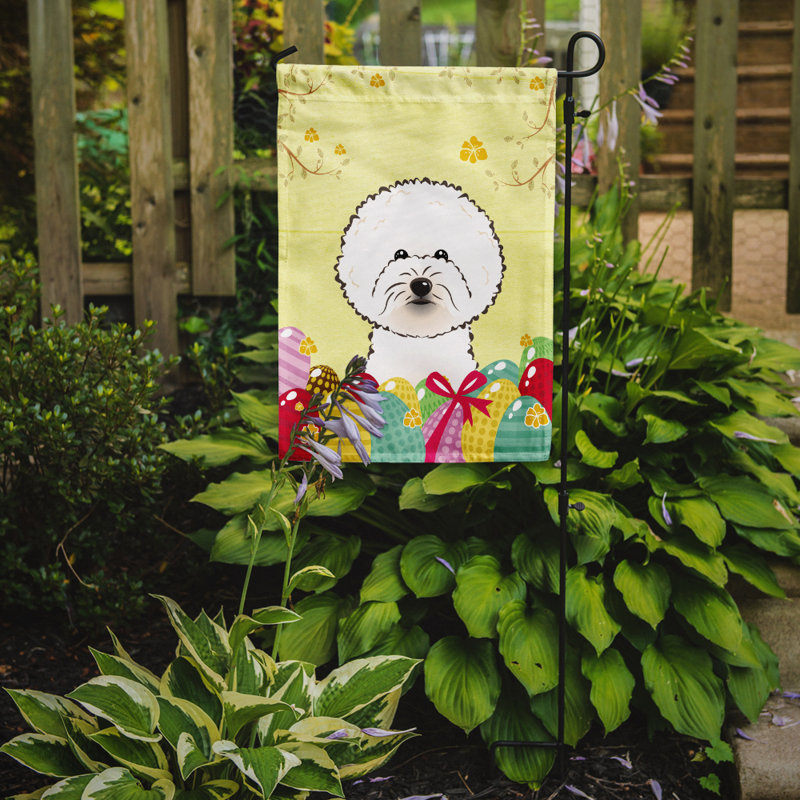 Drapeau de jardin Eron, Bichon frisé
