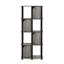 Étagère de rangement à 3 niveaux avec 2 portes Latitude Run® en chêne noir Latitude Black®-1417079603-1417056153