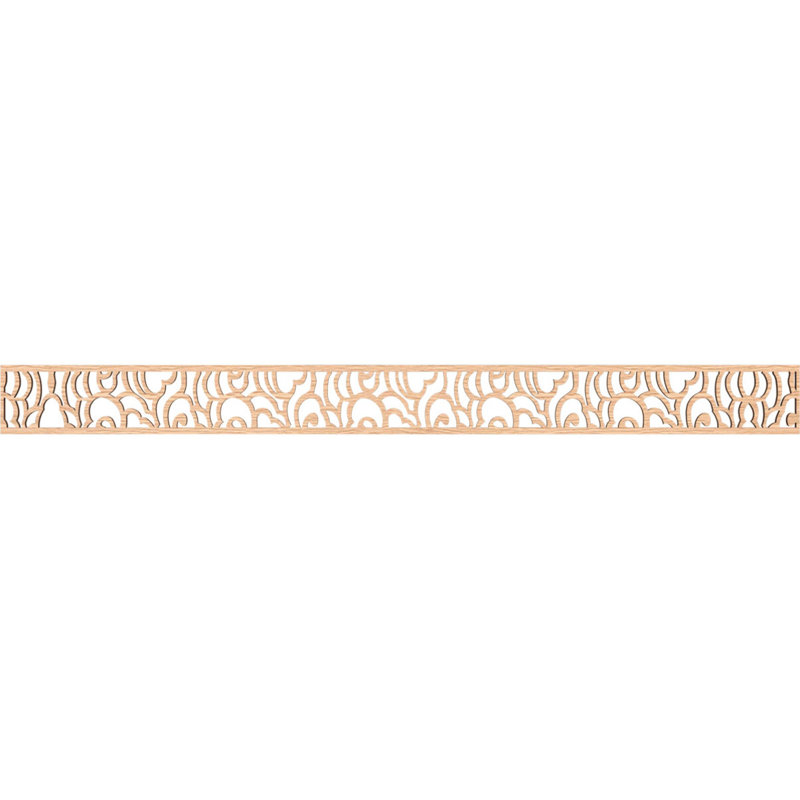 Moulure de panneau Springfield, H 4 po x l 46,375 po x P 0,25 po, Chêne rouge