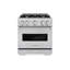 ZLINE 30” Classic Dual Fuel Stainless Steel Range w/ 4 Burner Cooktop & Convection Oven