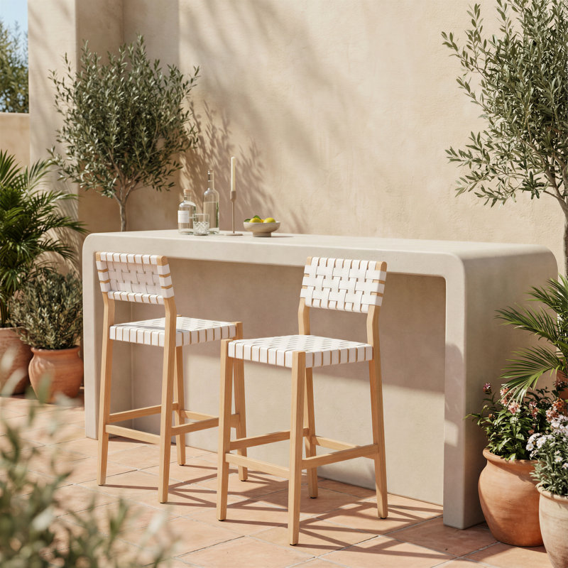 Tabouret de bar Mizuya blanc