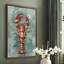 Aquatic Lobster II, reproduction encadrée - bois massif-344215988-344215989