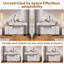 Meuble-lavabo à longueur réglable avec miroir Cloud Cloud - Table de maquillage moderne avec tiroirs de rangement et armoire latérale