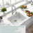 Quartz Composite Drop-In Kitchen Sink 25x22 Inch – Heavy Duty, Non-Porous Quartz, Low Maintenance-115613311