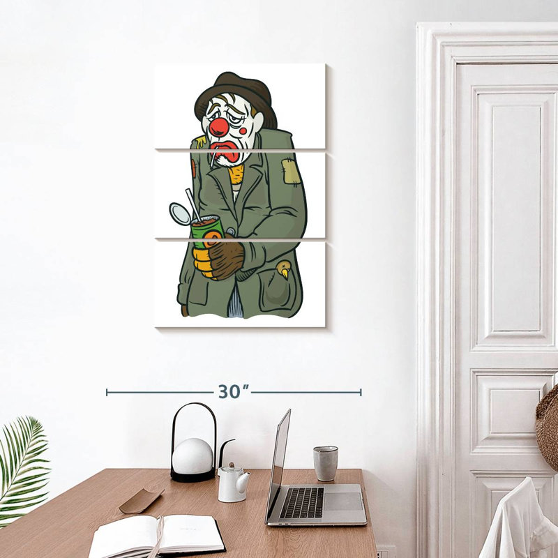 Clown Leisha Hobo, H 32 po x l 20 po
