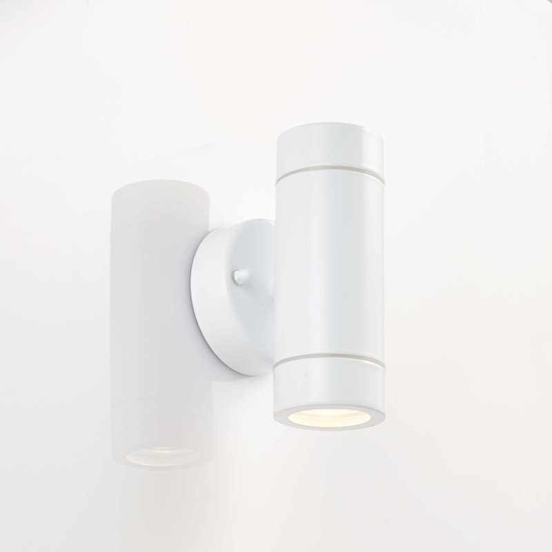 Metcalfe 2 - Bulb 15.8cm H Outdoor Armed Sconce, White