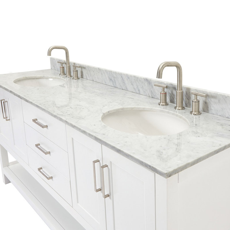 Magnolia Bath Vanity Rectangular Basin S073DCW2R, Oval, Midnight Blue, 61"