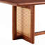 Table basse rectangulaire en bois massif imitation rondin de bois rond-480770743
